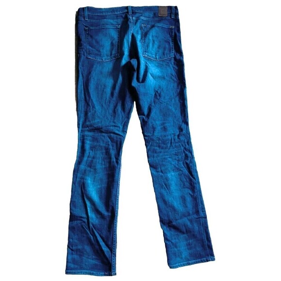 Goodfellow & Co Mens Size 38x36 Slim Total Flex Distressed Patchwork Blue Jeans - Picture 10 of 11